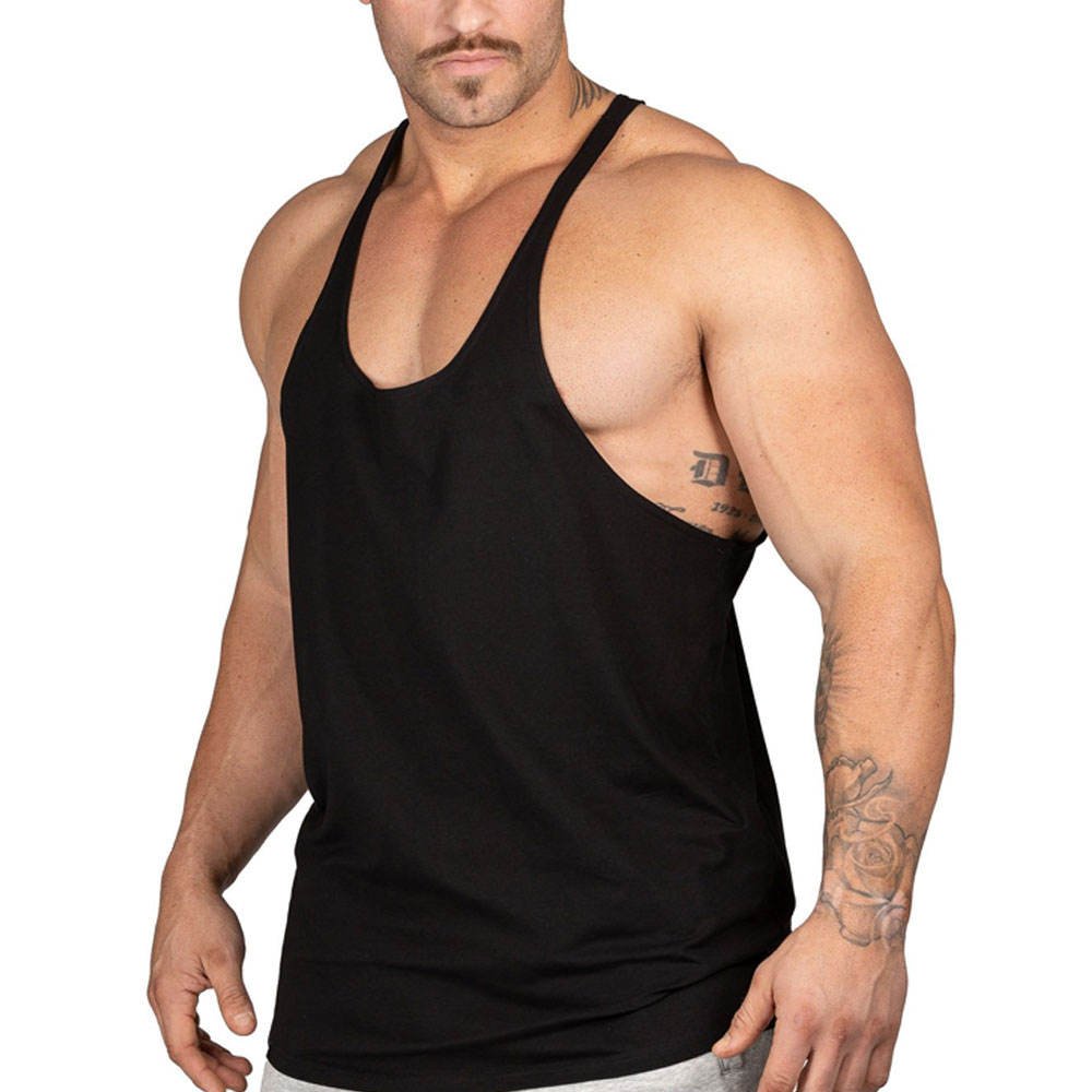 Gym Tank Top Customized Colors Sizes Lightweight Breathable Eco-Friendly Casual Men's Fitness Singlets OEM Service