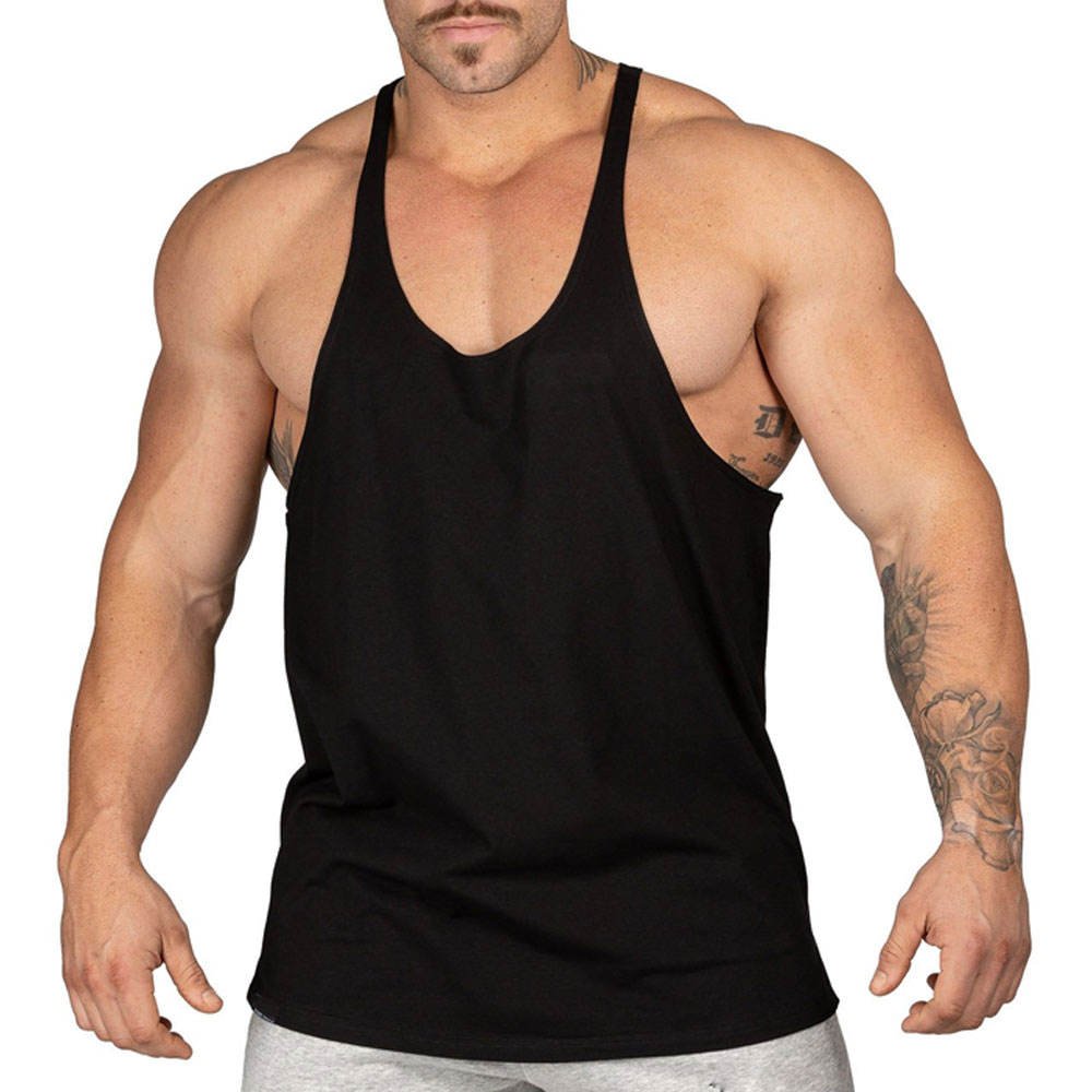 Gym Tank Top Customized Colors Sizes Lightweight Breathable Eco-Friendly Casual Men's Fitness Singlets OEM Service