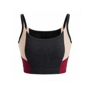 Custom Logo Color Block Quick Dry Seamless Sports Bra Women Spaghetti Strap Yoga Crop Top High for Gym Fitness Wear