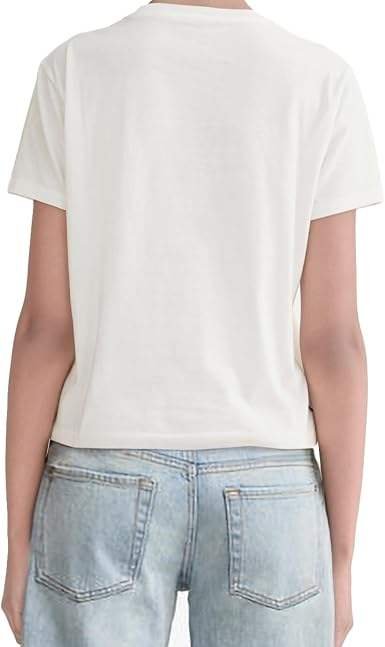 Women's Crew Neck Short Sleeve Solid Color Cotton T-Shirt Casual Wear Regular Fit Adult Size
