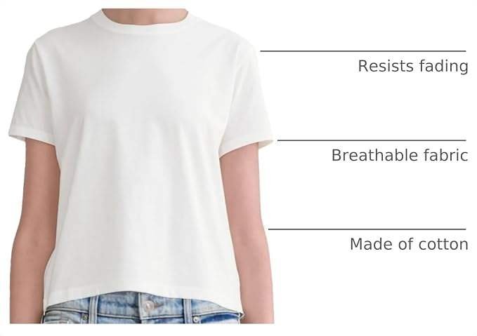 Women's Crew Neck Short Sleeve Solid Color Cotton T-Shirt Casual Wear Regular Fit Adult Size