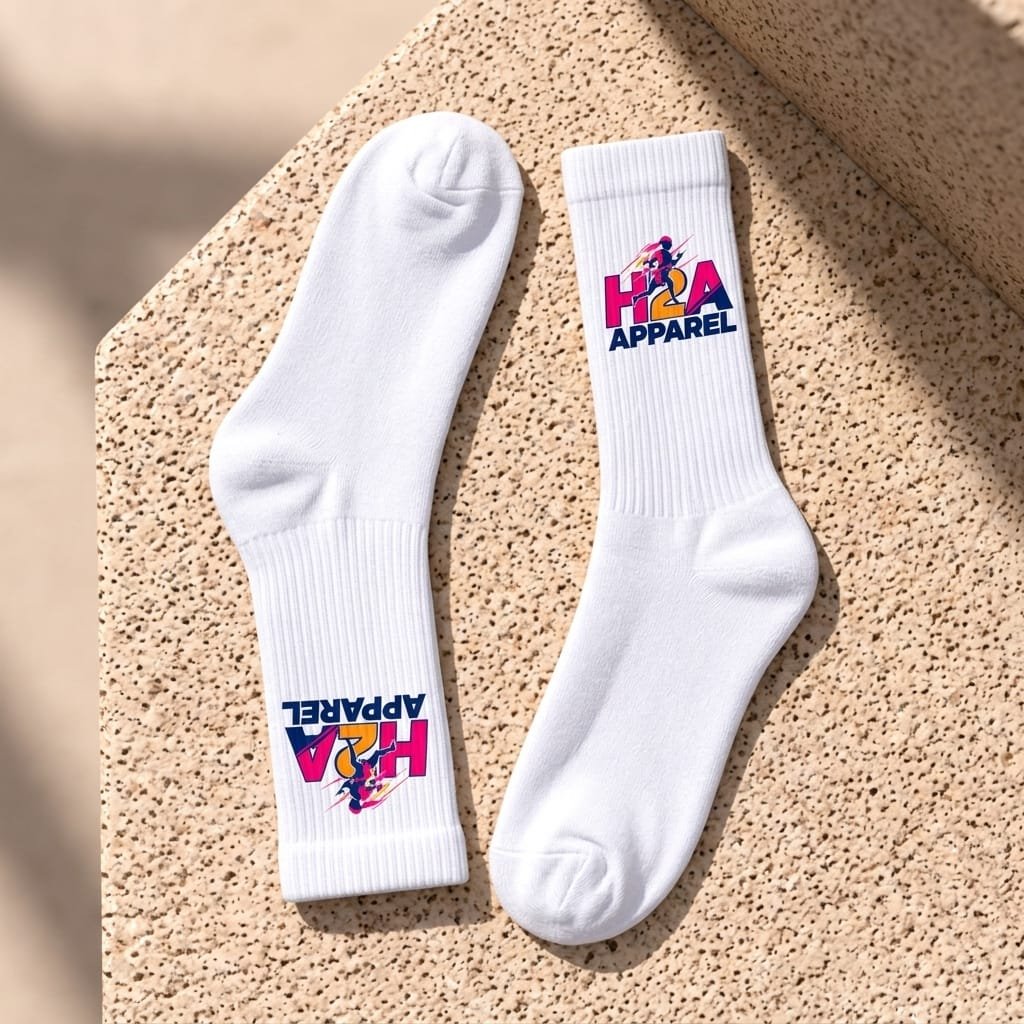 Custom T-Shirt, Bucket Hat & Athletic Socks